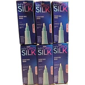 Hydro Silk Easy Control Sugar Wax Wand, 6 Boxes -0.7 oz ea - Face and Brow..